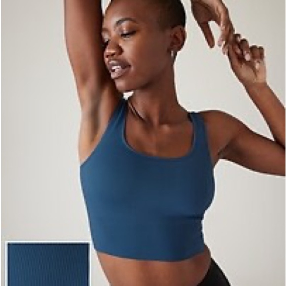 Aurora seamless scoop cropped tank